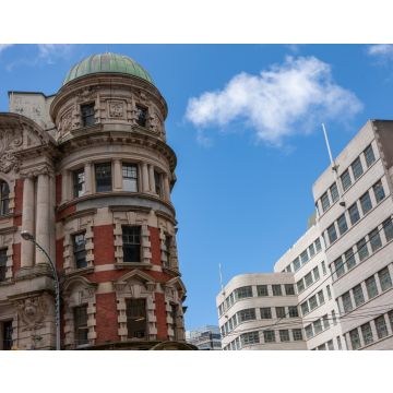 Lais Puzzle - Wellington, Neuseeland. Altes viktorianisches Gebäude im Kontrast mit moderner Architektur Gebäude - 40, 100, 200, 500, 1.000 & 2.000 Teile