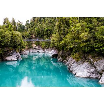 Lais Puzzle - Blaues Wasser des Hokitika River durch die Felswand im Hokitika Gorge Scenic Reserve, Westküste, Südinsel Neuseeland - 2.000 Teile