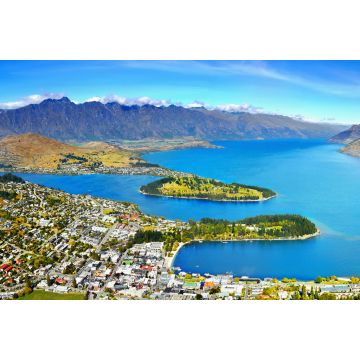 Lais Puzzle - Luftaufnahme des Sees und der Berge in Queenstown, Neuseeland - 2.000 Teile