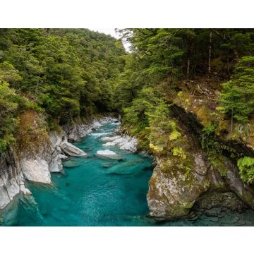 Lais Puzzle - Farbenfroher blauer Bergfluss am Haast Pass, Neuseeland - 40, 100, 200, 500, 1.000 & 2.000 Teile