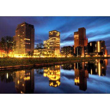 Lais Puzzle - Schöner Blick am frühen Morgen auf die Bürogebäude im Süden von Amsterdam, die Niederlande - 1.000 Teile