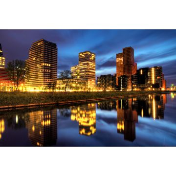 Lais Puzzle - Schöner Blick am frühen Morgen auf die Bürogebäude im Süden von Amsterdam, die Niederlande - 2.000 Teile