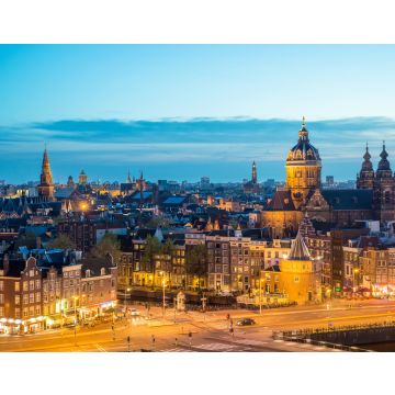Lais Puzzle - Amsterdam Skyline in der Nacht, Amsterdam, Niederlande - 40, 100, 200, 500, 1.000 & 2.000 Teile