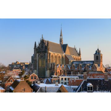 Lais Puzzle - Stadtbild der Hooglandse kerk (Kirche) in Leiden, Niederlande, im Winter - 2.000 Teile