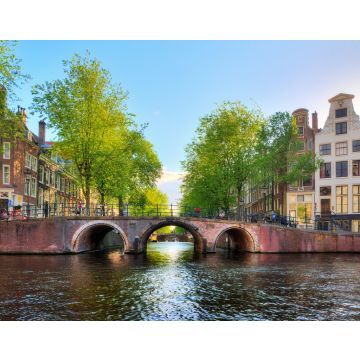 Lais Puzzle - Brücke über die Leidse Gracht an der Patrizier- oder Herrengracht (Herengracht) in Amsterdam im Frühling - 40, 100, 200, 500, 1.000 & 2.000 Teile