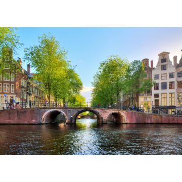 Lais Puzzle - Brücke über die Leidse Gracht an der Patrizier- oder Herrengracht (Herengracht) in Amsterdam im Frühling - 1.000 Teile