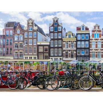 Lais Puzzle - Bunte traditionelle alte Gebäude bei Sonnenschein in Amsterdam, Niederlande - 40, 100, 200, 500, 1.000 & 2.000 Teile