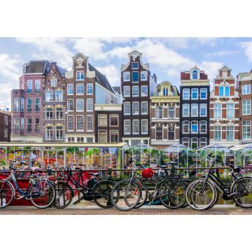 Lais Puzzle - Bunte traditionelle alte Gebäude bei Sonnenschein in Amsterdam, Niederlande - 1.000 Teile