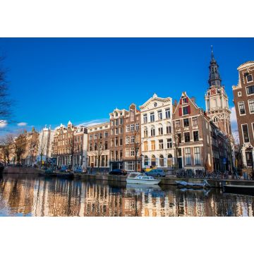 Lais Puzzle - Grachten, Boote und schöne Architektur im alten zentralen Viertel in Amsterdam - 1.000 Teile