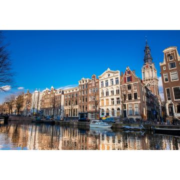Lais Puzzle - Grachten, Boote und schöne Architektur im alten zentralen Viertel in Amsterdam - 2.000 Teile