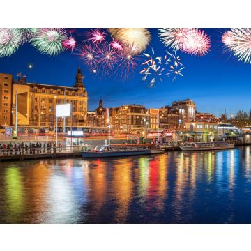 Lais Puzzle - Amsterdam mit Feuerwerk (Neujahrsfeier) in Holland - 40, 100, 200, 500, 1.000 & 2.000 Teile
