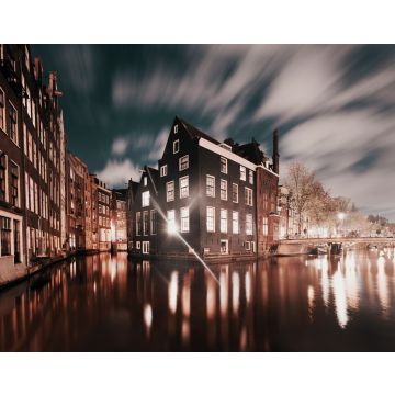 Lais Puzzle - Amsterdam, Grachten und Gebäude in der Abenddämmerung, Niederlande - 40, 100, 200, 500, 1.000 & 2.000 Teile