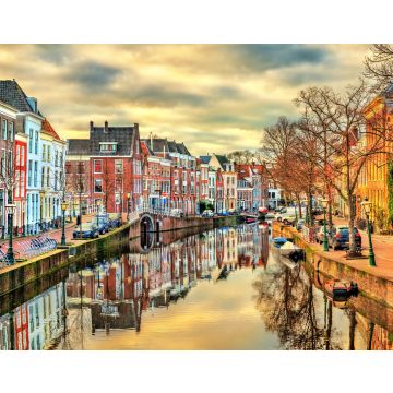 Lais Puzzle - Traditionelle Häuser an einer Gracht in Leiden, Niederlande - 40, 100, 200, 500, 1.000 & 2.000 Teile