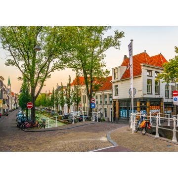 Lais Puzzle - Blick auf einen Kanal bei Sonnenuntergang in Delft, Niederlande - 1.000 Teile