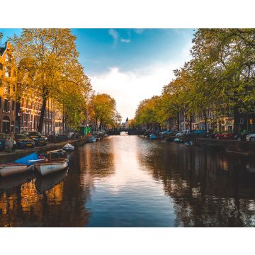 Lais Puzzle - Atemberaubender Blick auf Amsterdamer Grachten und typisch holländische Häuser mit engen, gemütlichen Straßen voller Fahrräder in der Hauptstadt der Niederlande, Europa, an einem schönen sonnigen Tag - 40, 100, 200, 500, 1.000 & 2.000 Teile