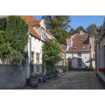 Lais Puzzle - Kleine Straße mit alten kleinen und authentischen Häusern und Blumen im Zentrum von Elburg in den Niederlanden - 1.000 Teile