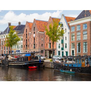 Lais Puzzle - Historische Schiffe, Grachtenhäuser und Lagerhäuser am Hoge der aa-Kanal in Groningen, Niederlande - 40, 100, 200, 500, 1.000 & 2.000 Teile