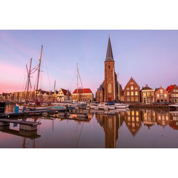 Lais Puzzle - Blick auf die St. Michaels Kirche in der Stadt Harlingen in Friesland, Niederlande bei Sonnenuntergang - 2.000 Teile