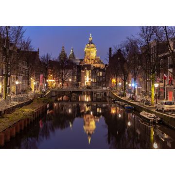 Lais Puzzle - Amsterdam. Fassaden von alten Häusern im Rotlichtviertel - 1.000 Teile