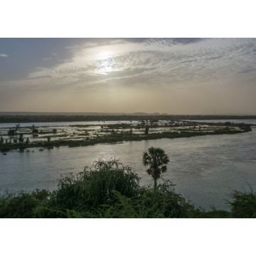 Lais Puzzle - Sonnenuntergang über dem Fluss Niger, Niamey, Hauptstadt von Niger - 1.000 Teile