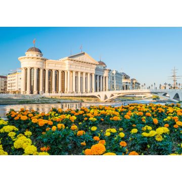 Lais Puzzle - Archäologisches Museum von Mazedonien und Brücke der Zivilisationen im Zentrum von Skopje - 1.000 Teile