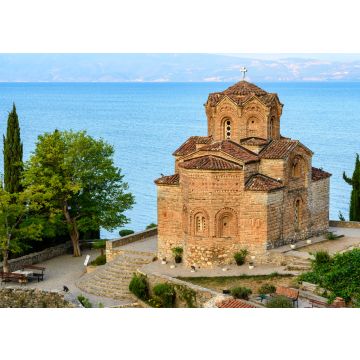 Lais Puzzle - Die Kirche des Heiligen Johannes in Kaneo bei Sonnenaufgang in Ohrid, Republik Nordmakedonien - 500, 1.000 & 2.000 Teile