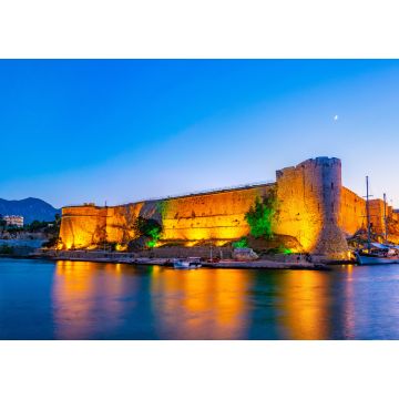 Lais Puzzle - Blick auf den Sonnenuntergang über der Burg von Kyrenia, Nordzypern - 1.000 Teile