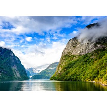 Lais Puzzle - Blick von der Fähre auf den schmalsten Fjord Norwegens - 1.000 Teile