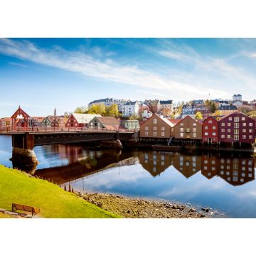 Lais Puzzle - Panorama von Trondheim, Norwegen - 1.000 Teile