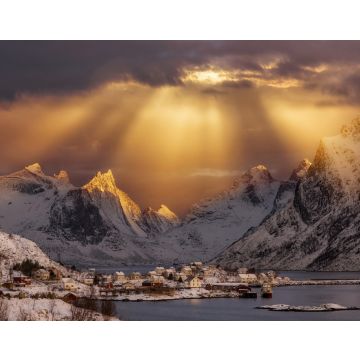 Lais Puzzle - Traditionelle norwegische Fischerhütten, rorbuer, auf der Insel Hamnoy, Reine auf den Lofoten in Nordnorwegen - 40, 100, 200, 500, 1.000 & 2.000 Teile