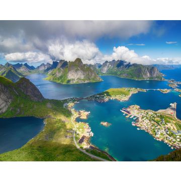 Lais Puzzle - Lofoten Panoramalandschaft Blick, Reinebringen - 40, 100, 200, 500, 1.000 & 2.000 Teile