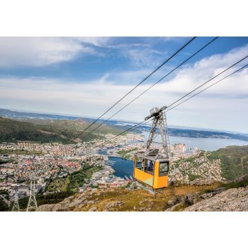 Lais Puzzle - Ulriken-Seilbahn in Bergen, Norwegen. Wunderschöne Aussicht von der Spitze des Berges - 1.000 Teile