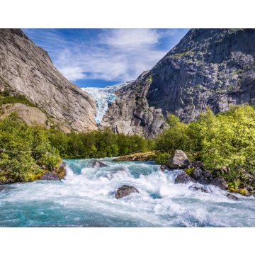 Lais Puzzle - Briksdal-Gletscher in Norwegen bekannter Arm des großen Jostedalsbreen-Gletschers im Oldedalen-Tal in Norwegen - 40, 100, 200, 500, 1.000 & 2.000 Teile