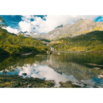 Lais Puzzle - Schöne Landschaft, Berge und Seen Fluss in Vesteralen Norwegen, eine Reise nach Nordeuropa - 1.000 Teile