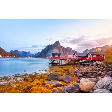 Lais Puzzle - Schöne Aussicht auf den Hafen von Reine auf den Lofoten, Norwegen - 2.000 Teile