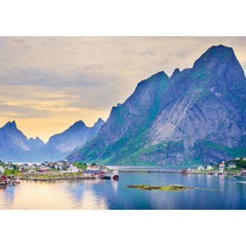 Lais Puzzle - Fjord- und Berglandschaft. Lofoten Inseln, Norwegen - 1.000 Teile