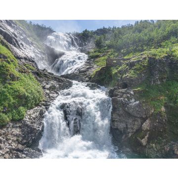 Lais Puzzle - Kjosfossen ist ein Wasserfall in der Gemeinde Aurland im Bezirk Vestland, Norwegen - 40, 100, 200, 500, 1.000 & 2.000 Teile