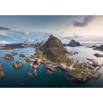 Lais Puzzle - Panorama von Mortsund auf den Lofoten, Norwegen - 1.000 Teile