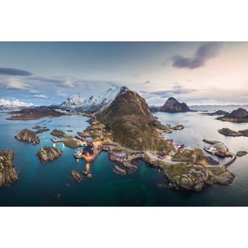 Lais Puzzle - Panorama von Mortsund auf den Lofoten, Norwegen - 2.000 Teile