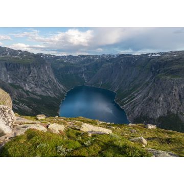 Lais Puzzle - Schöne Berge und See auf dem Weg zur Trolltunga Klippe in Odda, Norwegen, Skandinavien - 1.000 Teile