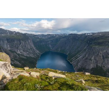 Lais Puzzle - Schöne Berge und See auf dem Weg zur Trolltunga Klippe in Odda, Norwegen, Skandinavien - 2.000 Teile