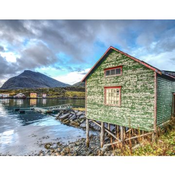 Lais Puzzle - Häuser in Havoysund auf der Insel Havoya, Finnmark, Norwegen - 40, 100, 200, 500, 1.000 & 2.000 Teile