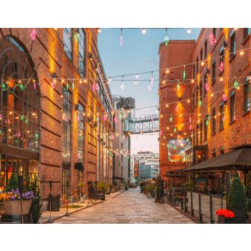 Lais Puzzle - Oslo, Norwegen. Abendlicher Blick auf alte Häuser im Stadtteil Aker Brygge - 40, 100, 200, 500, 1.000 & 2.000 Teile