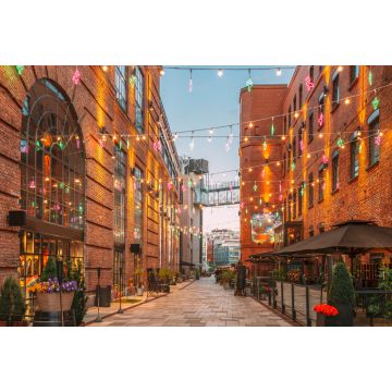 Lais Puzzle - Oslo, Norwegen. Abendlicher Blick auf alte Häuser im Stadtteil Aker Brygge - 2.000 Teile