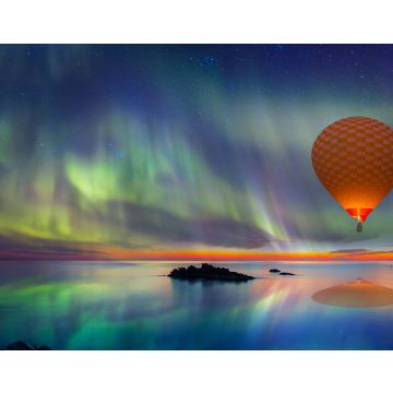 Lais Puzzle - Heißluftballonfahrt mit spektakulärem Nordlicht - Nordlicht (Aurora borealis) am Himmel über Tromso, Norwegen - 40, 100, 200, 500, 1.000 & 2.000 Teile