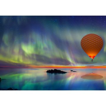 Lais Puzzle - Heißluftballonfahrt mit spektakulärem Nordlicht - Nordlicht (Aurora borealis) am Himmel über Tromso, Norwegen - 1.000 Teile