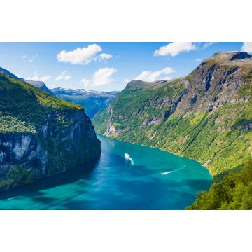 Lais Puzzle - Fjord Geirangerfjord mit Booten, Norwegen - 2.000 Teile