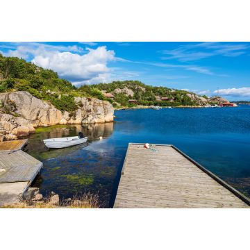 Lais Puzzle - Boot und Steg im Dorf Farestad in Norwegen - 2.000 Teile