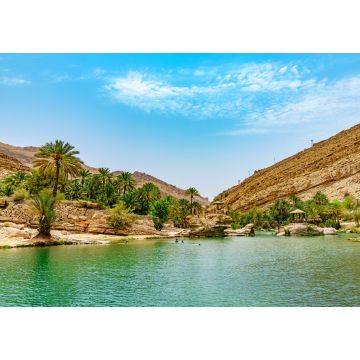 Lais Puzzle - Wadi Bani Khalid im Oman. Es liegt etwa 203 km von Muscat und 120 km von Sur entfernt. - 1.000 Teile