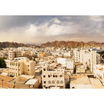 Lais Puzzle - Mutrah Waterfront mit Moschee in Muscat bei Sonnenuntergang und Corniche mit niemandem - 1.000 Teile